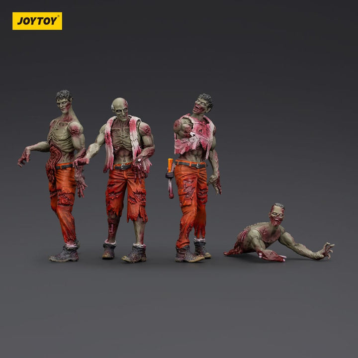 Dark Source Zombie Mechanic Team 3.1" Action Figures (4-Pack)