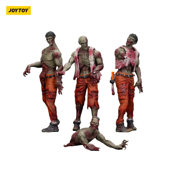 Dark Source Zombie Mechanic Team 3.1" Action Figures (4-Pack)