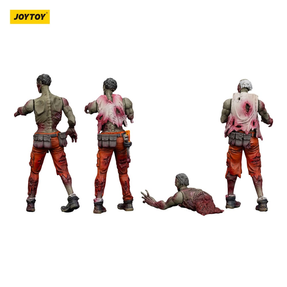 Dark Source Zombie Mechanic Team 3.1" Action Figures (4-Pack)