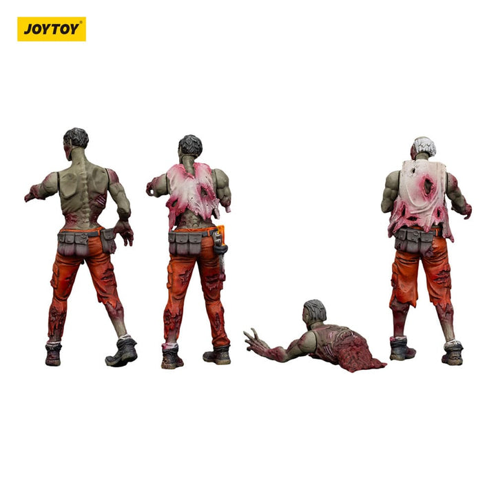 Dark Source Zombie Mechanic Team 3.1" Action Figures (4-Pack)