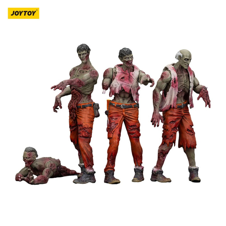 Dark Source Zombie Mechanic Team 3.1" Action Figures (4-Pack)