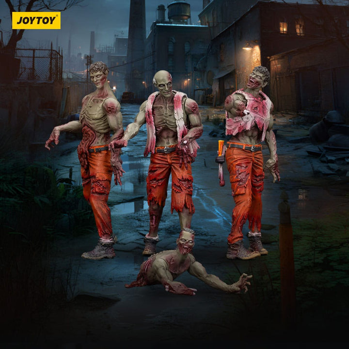 Dark Source Zombie Mechanic Team 3.1" Action Figures (4-Pack)