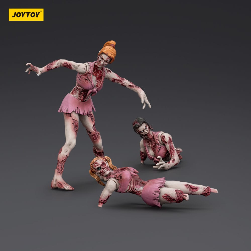 Dark Source Zombie Cheer Leaders 3.1" Action Figures (3-Pack)