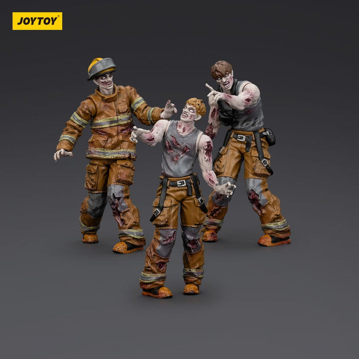Dark Source Zombie Firefighters 3.1" Action Figures (3-Pack)
