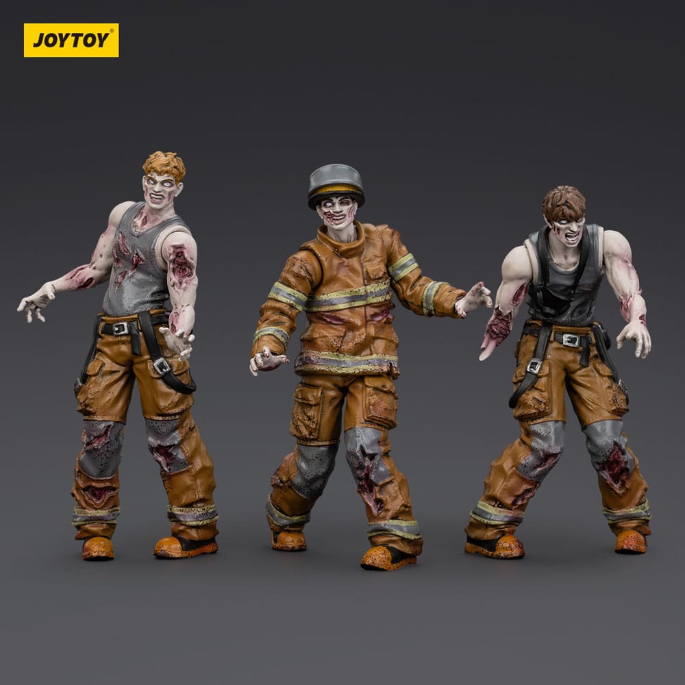 Dark Source Zombie Firefighters 3.1" Action Figures (3-Pack)