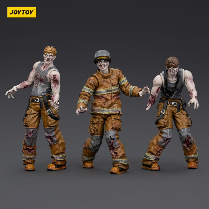 Dark Source Zombie Firefighters 3.1" Action Figures (3-Pack)