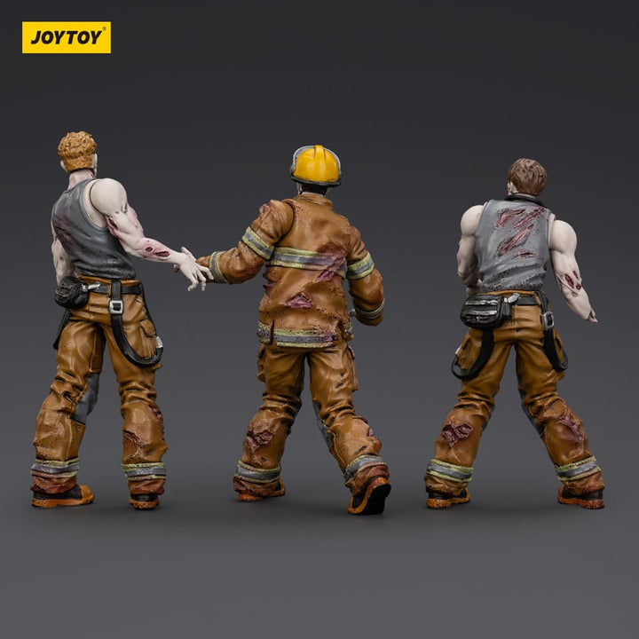Dark Source Zombie Firefighters 3.1" Action Figures (3-Pack)