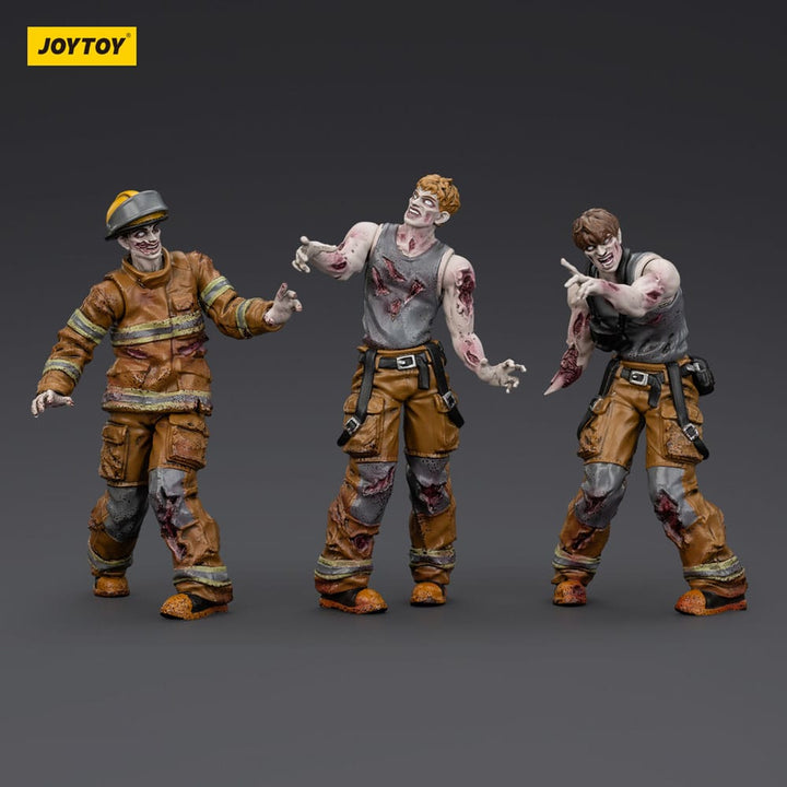 Dark Source Zombie Firefighters 3.1" Action Figures (3-Pack)