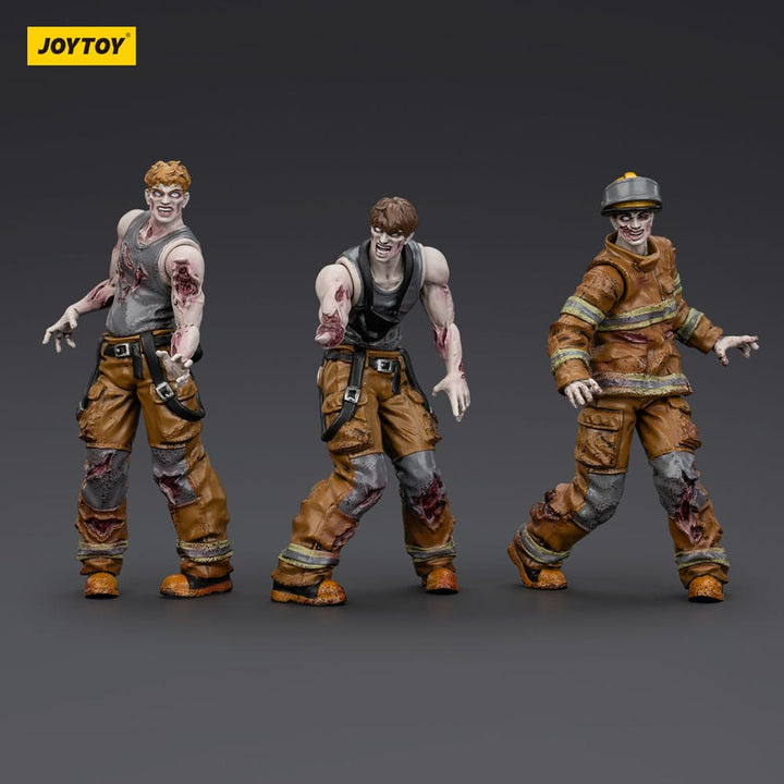 Dark Source Zombie Firefighters 3.1" Action Figures (3-Pack)