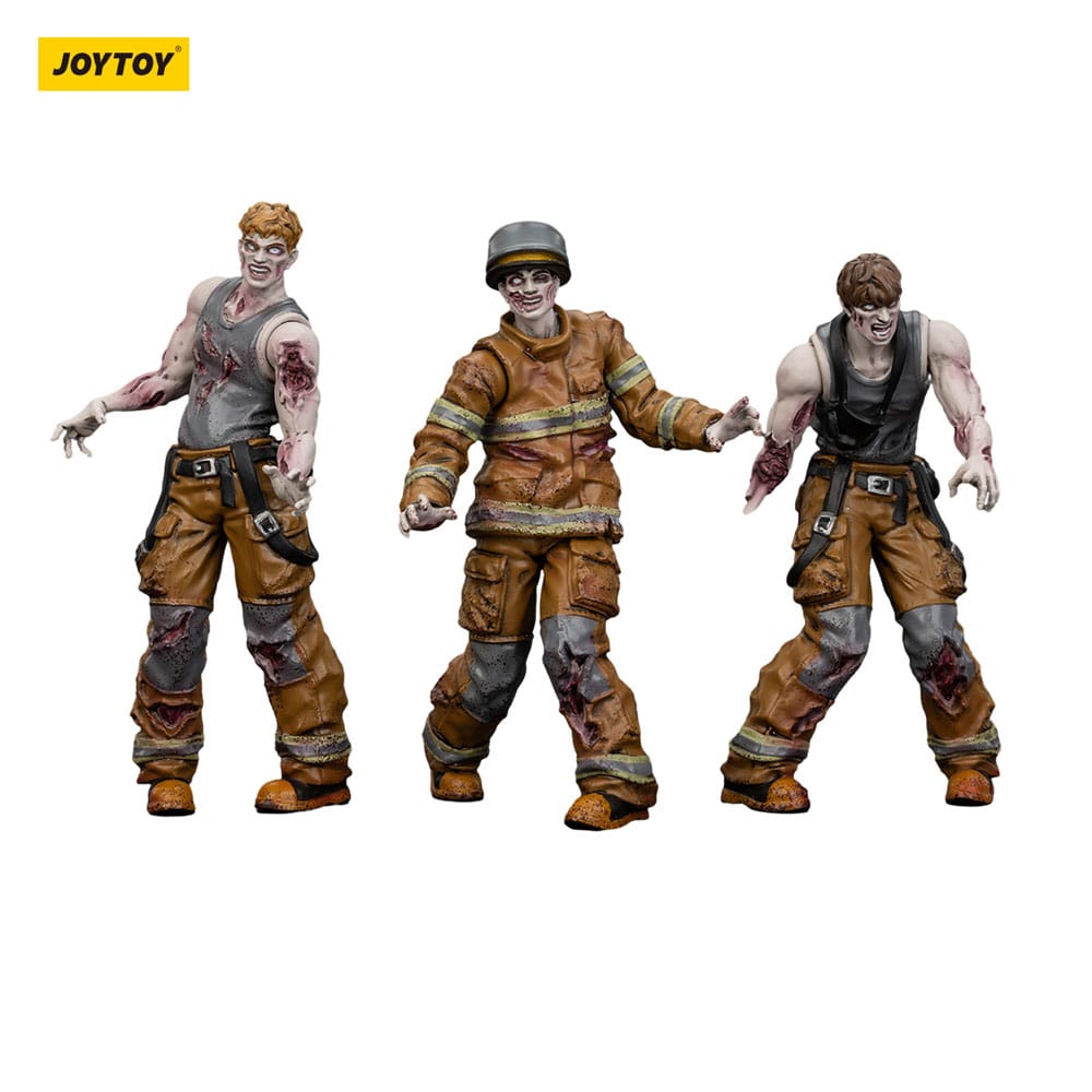 Dark Source Zombie Firefighters 3.1" Action Figures (3-Pack)
