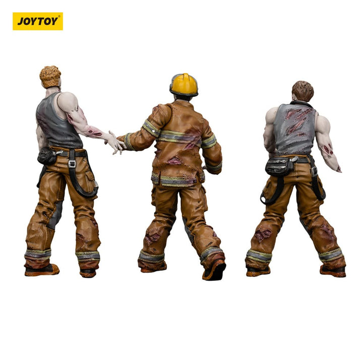Dark Source Zombie Firefighters 3.1" Action Figures (3-Pack)