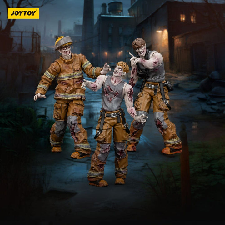 Dark Source Zombie Firefighters 3.1" Action Figures (3-Pack)