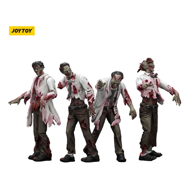 Dark Source Zombie Scientists (Male) 3.1" Action Figures (4-Pack)