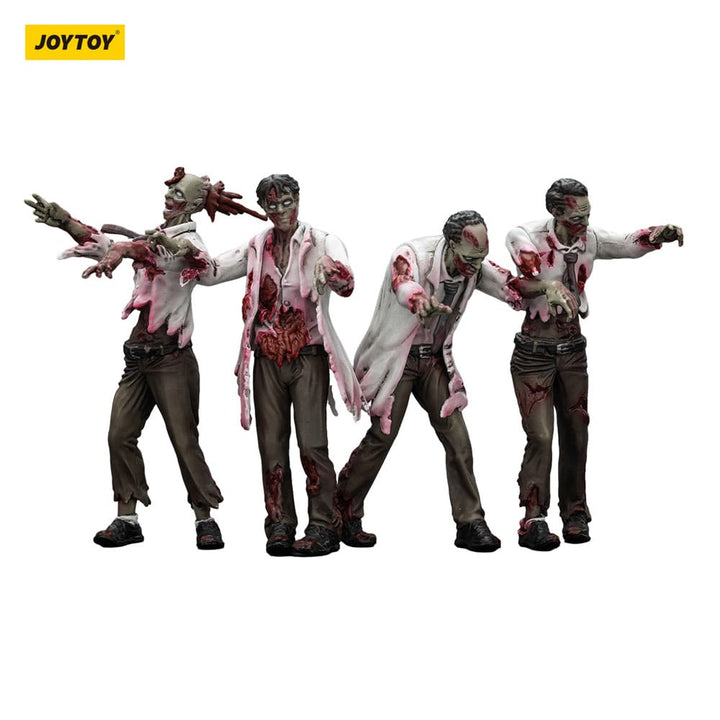 Dark Source Zombie Scientists (Male) 3.1" Action Figures (4-Pack)