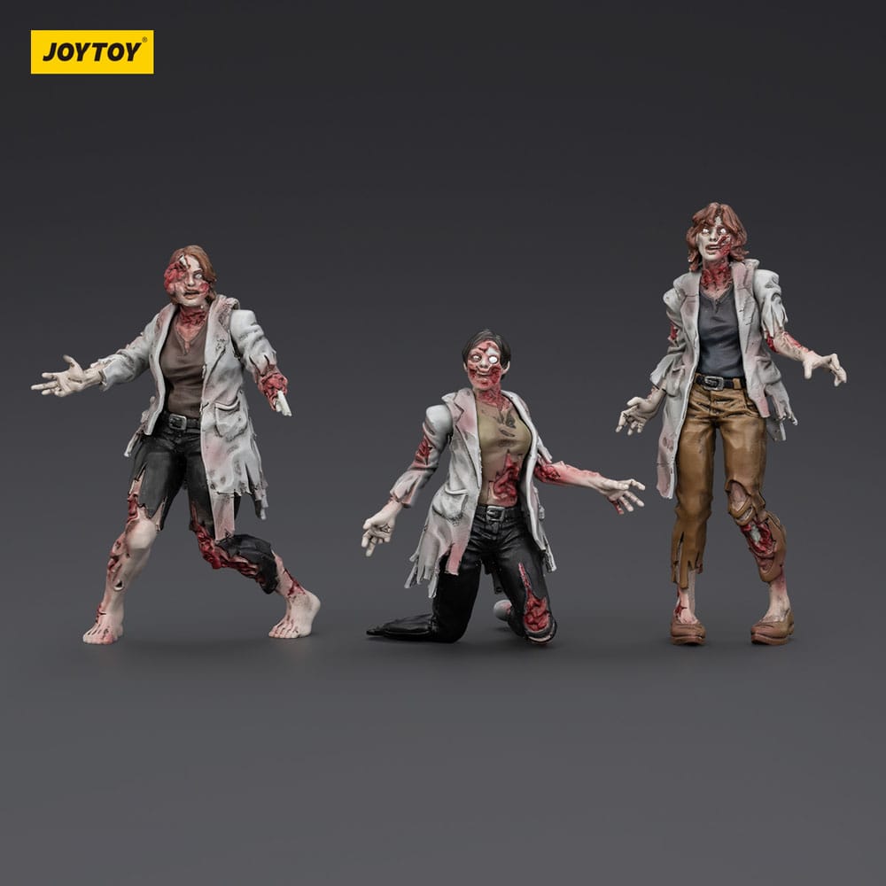 Dark Source Zombie Scientists (Female) 3.1" Action Figures (3-Pack)