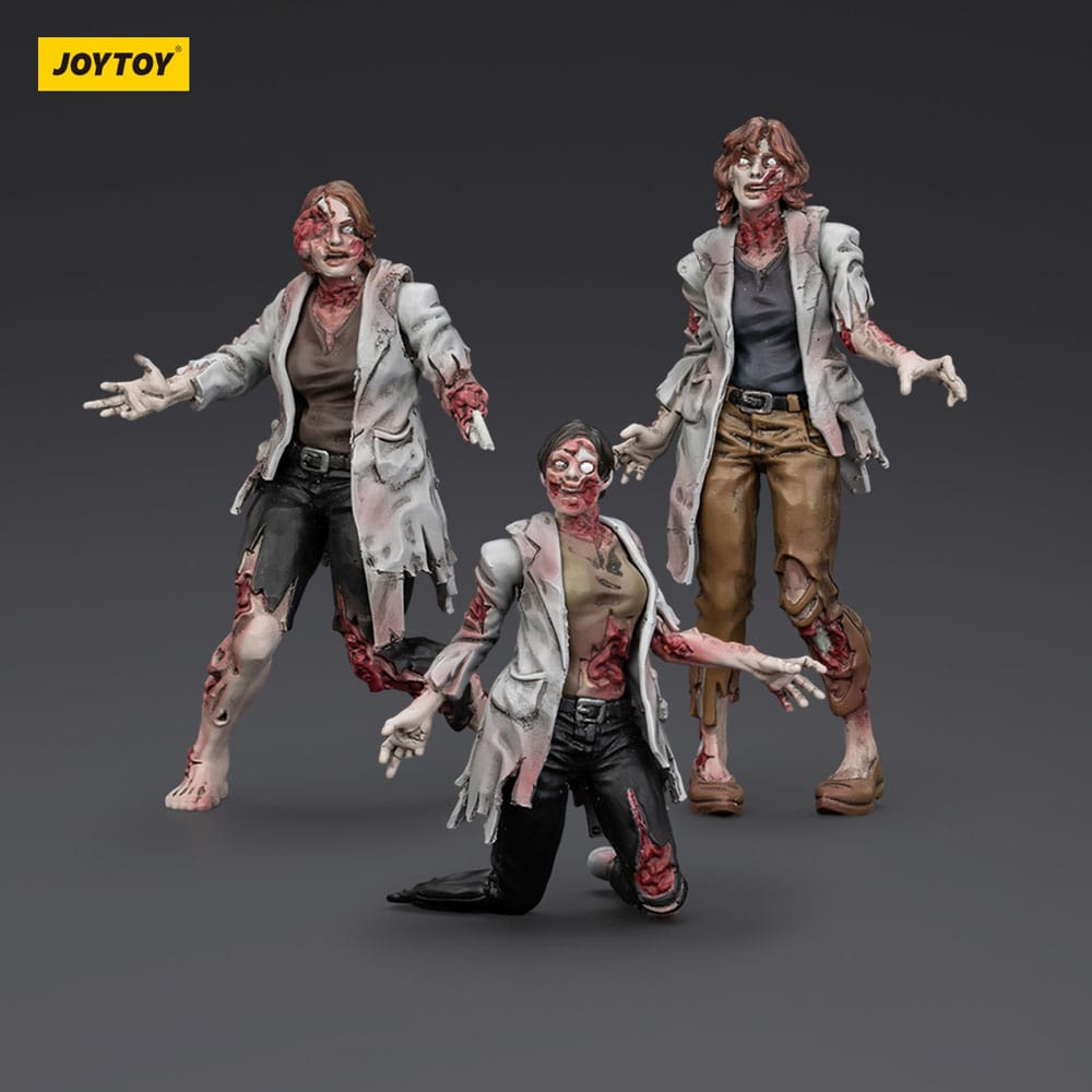 Dark Source Zombie Scientists (Female) 3.1" Action Figures (3-Pack)