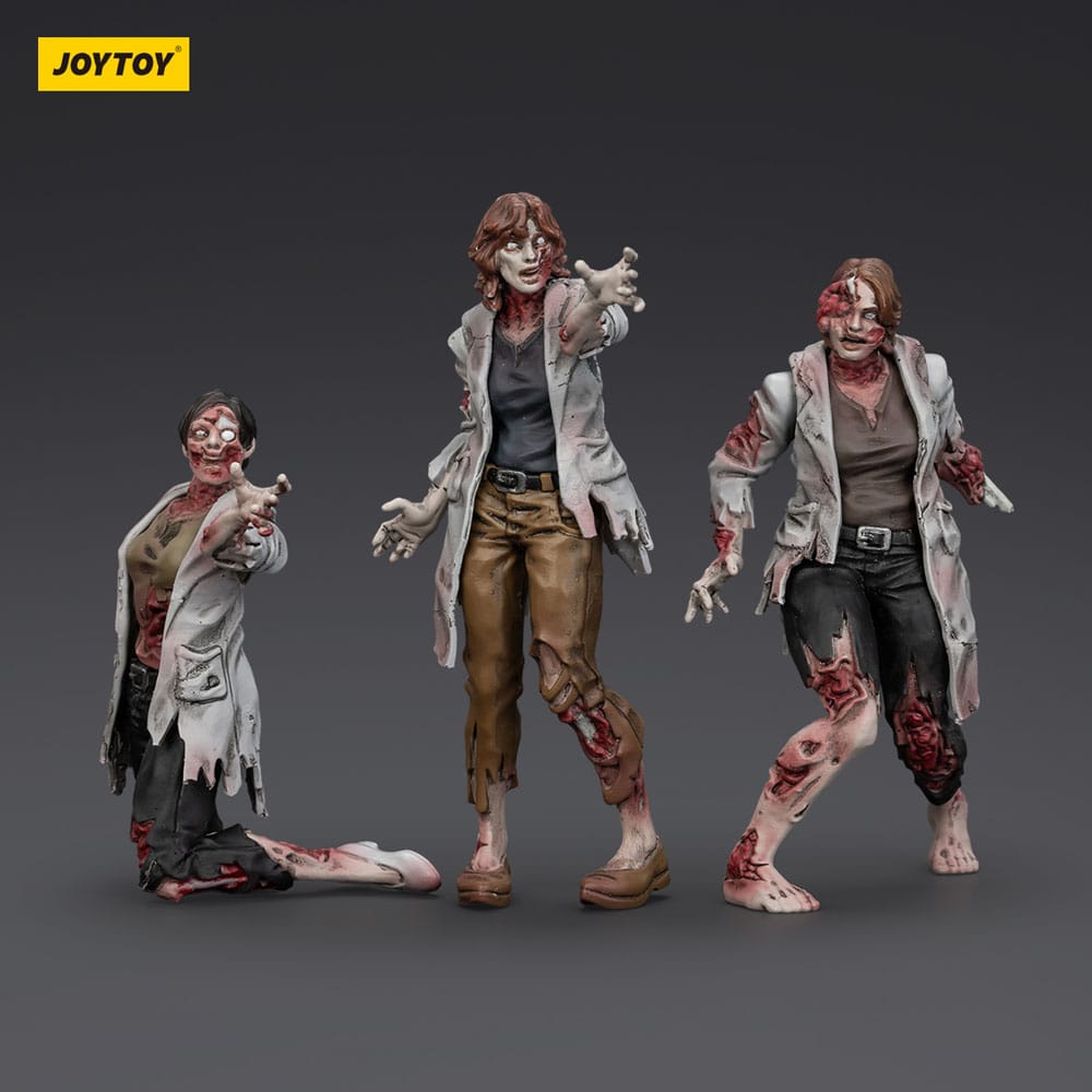 Dark Source Zombie Scientists (Female) 3.1" Action Figures (3-Pack)