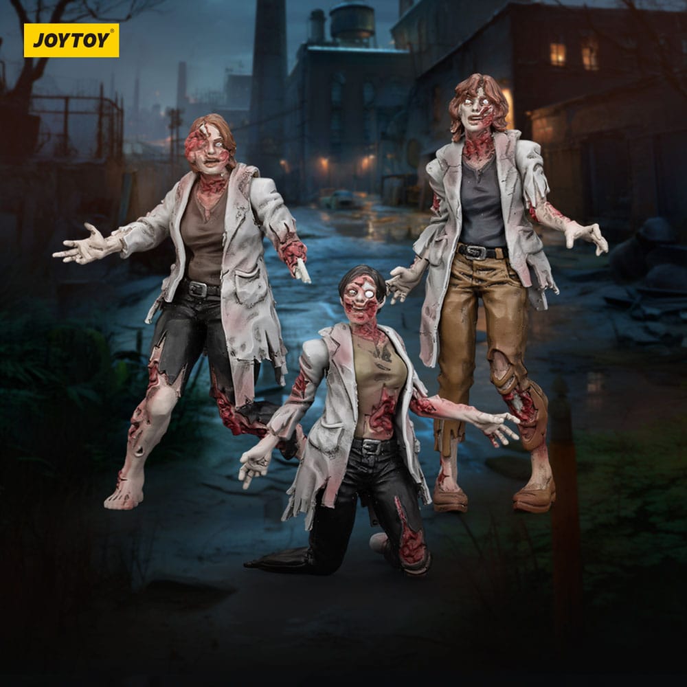 Dark Source Zombie Scientists (Female) 3.1" Action Figures (3-Pack)