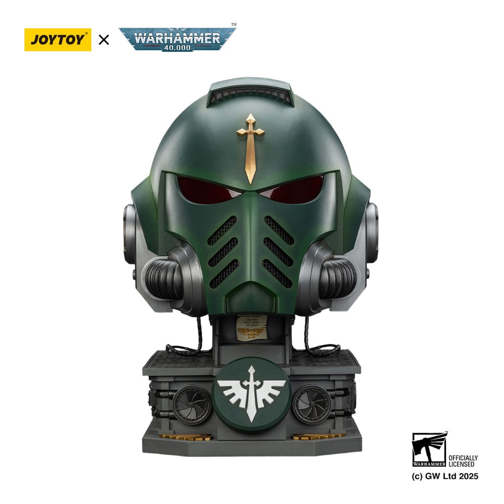 Warhammer 40,000 Dark Angels Mk. X 1/1 Scale Helmet Replica with Display Stand