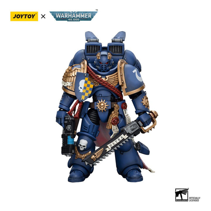 Warhammer 40k Ultramarines Captain With Jump Pack 1/18 Scale Action Figure