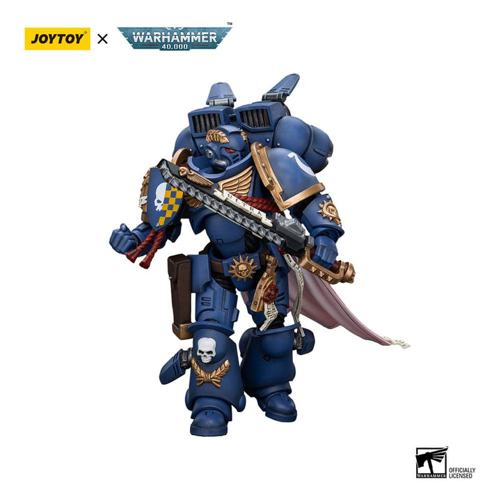 Warhammer 40k Ultramarines Captain With Jump Pack 1/18 Scale Action Figure