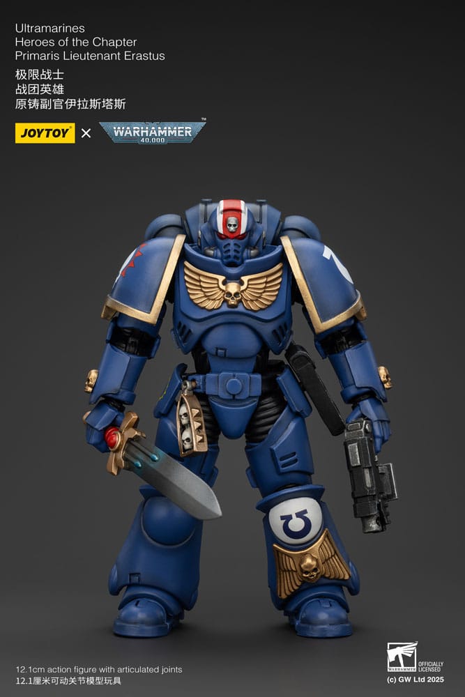 Warhammer 40k Primaris Lieutenant Erastus Ultramarines Action Figure 1 18 Scale