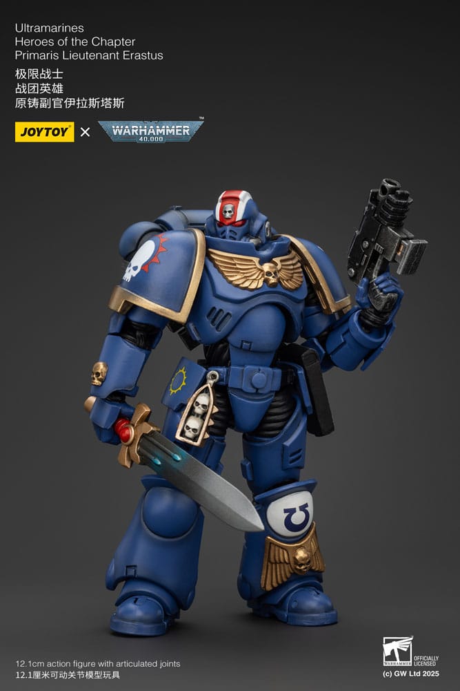 Warhammer 40k Primaris Lieutenant Erastus Ultramarines Action Figure 1 18 Scale