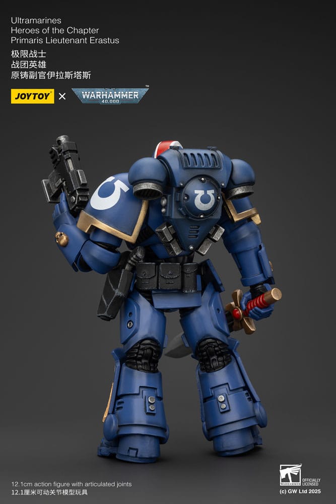 Warhammer 40k Primaris Lieutenant Erastus Ultramarines Action Figure 1 18 Scale