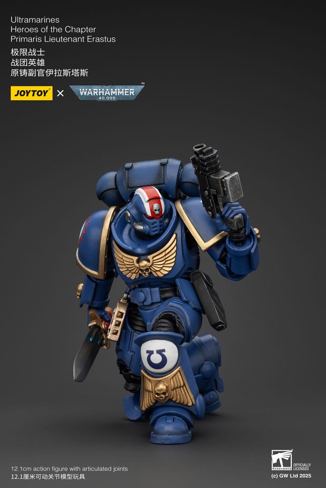 Warhammer 40k Primaris Lieutenant Erastus Ultramarines Action Figure 1 18 Scale