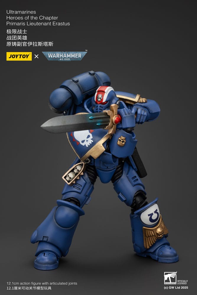 Warhammer 40k Primaris Lieutenant Erastus Ultramarines Action Figure 1 18 Scale