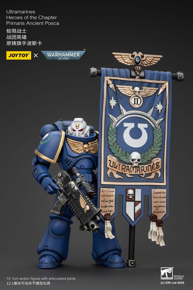 Warhammer 40k Primaris Ancient Posca Ultramarines Action Figure 1 18 Scale