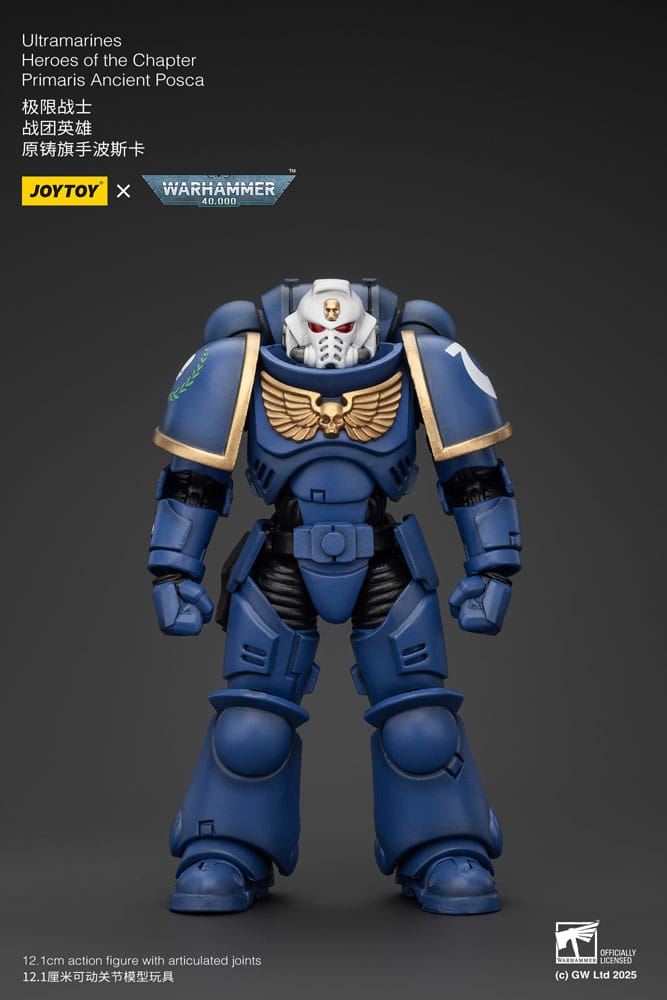 Warhammer 40k Primaris Ancient Posca Ultramarines Action Figure 1 18 Scale
