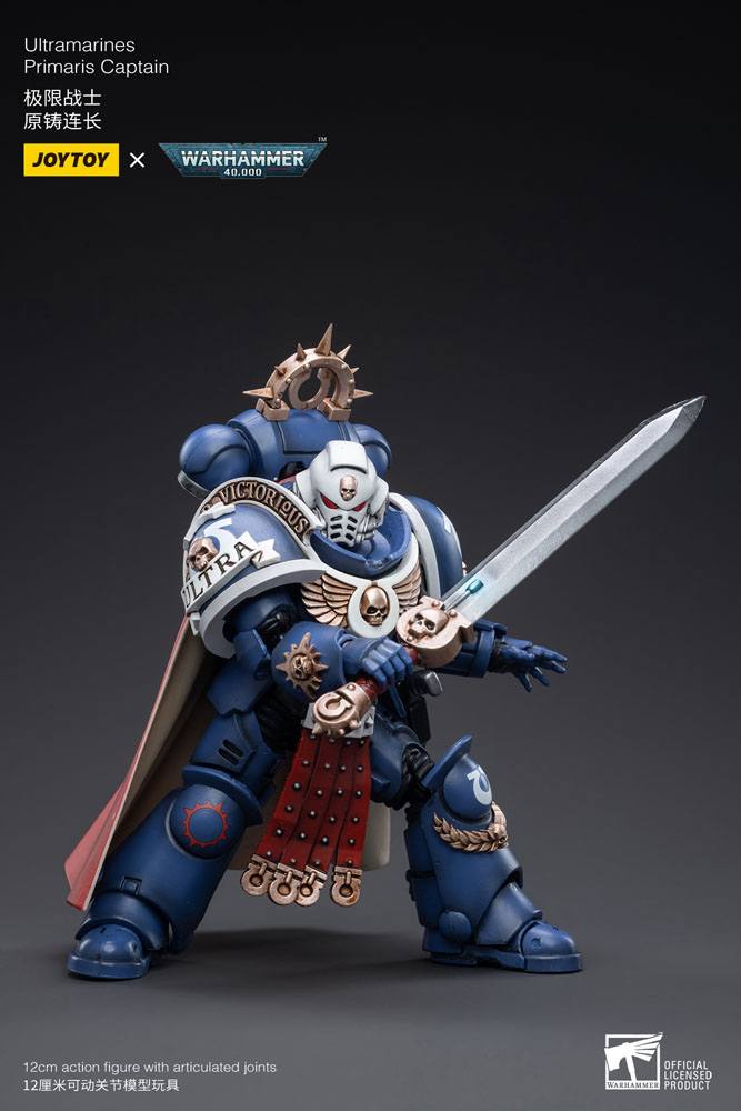 Warhammer 40k Ultramarines Primaris Captain 1/18 Scale Action Figure