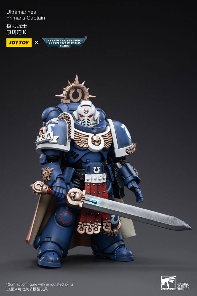 Warhammer 40k Ultramarines Primaris Captain 1/18 Scale Action Figure