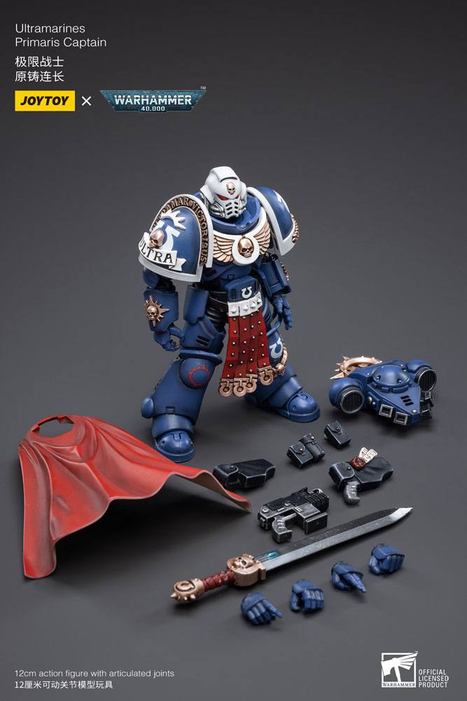 Warhammer 40k Ultramarines Primaris Captain 1/18 Scale Action Figure
