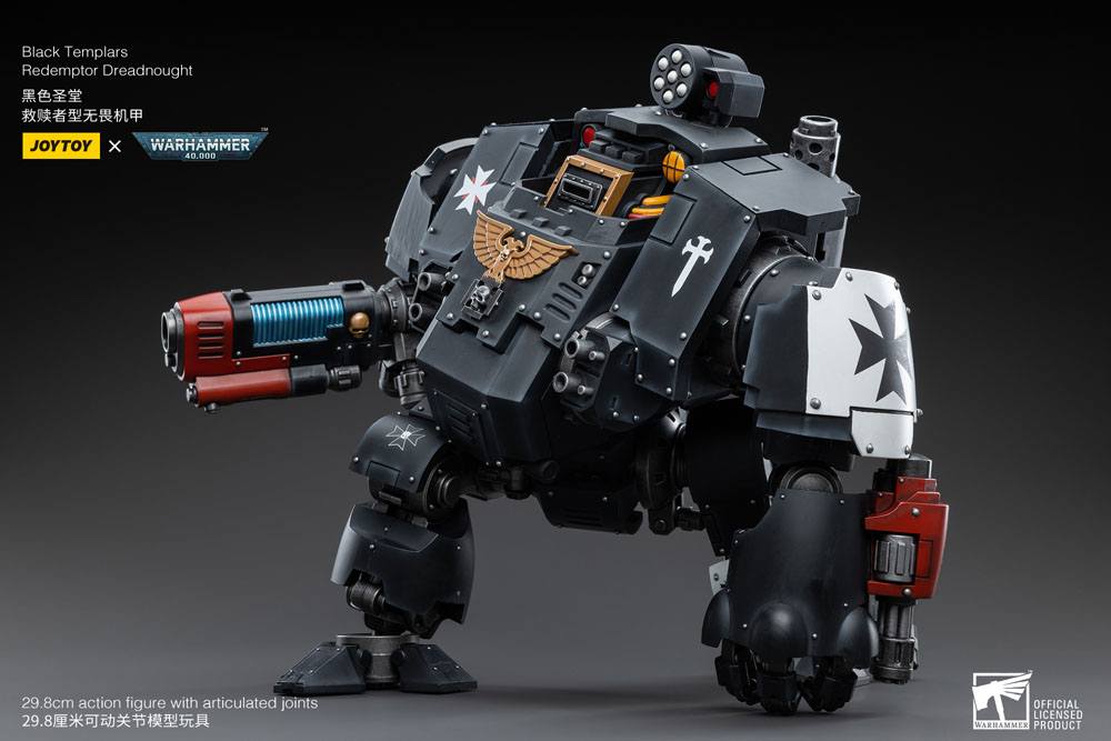 Warhammer 40K Black Templars Redemptor Dreadnought 1/18 Scale Action Figure