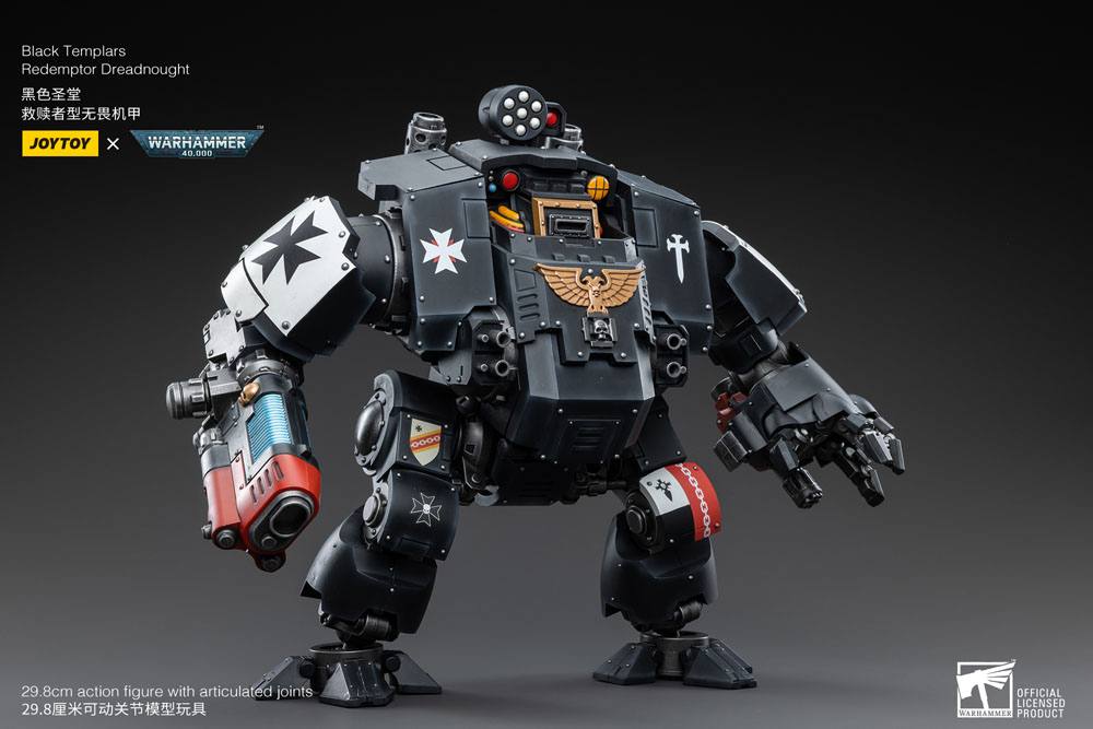 Warhammer 40K Black Templars Redemptor Dreadnought 1/18 Scale Action Figure