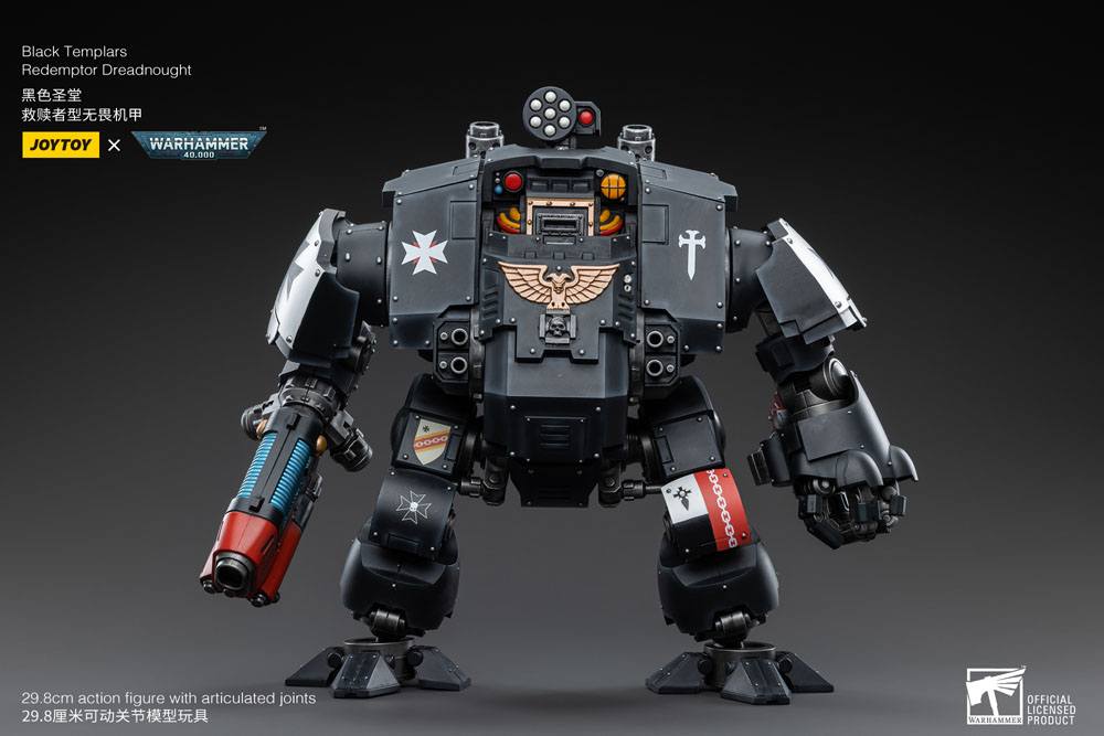 Warhammer 40K Black Templars Redemptor Dreadnought 1/18 Scale Action Figure