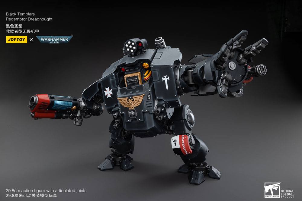 Warhammer 40K Black Templars Redemptor Dreadnought 1/18 Scale Action Figure