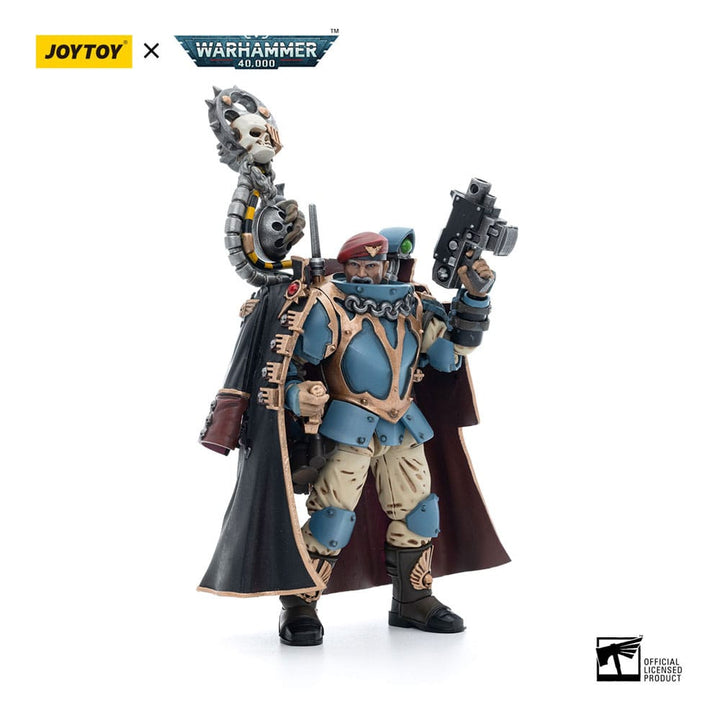 JoyToy Tempestor Prime 55th Kappic Eagles Warhammer 40K Astra Militarum Tempestus Scions 1/18 Scale Action Figure