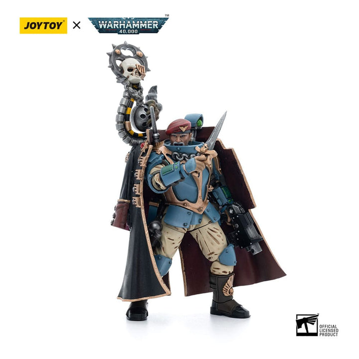 JoyToy Tempestor Prime 55th Kappic Eagles Warhammer 40K Astra Militarum Tempestus Scions 1/18 Scale Action Figure