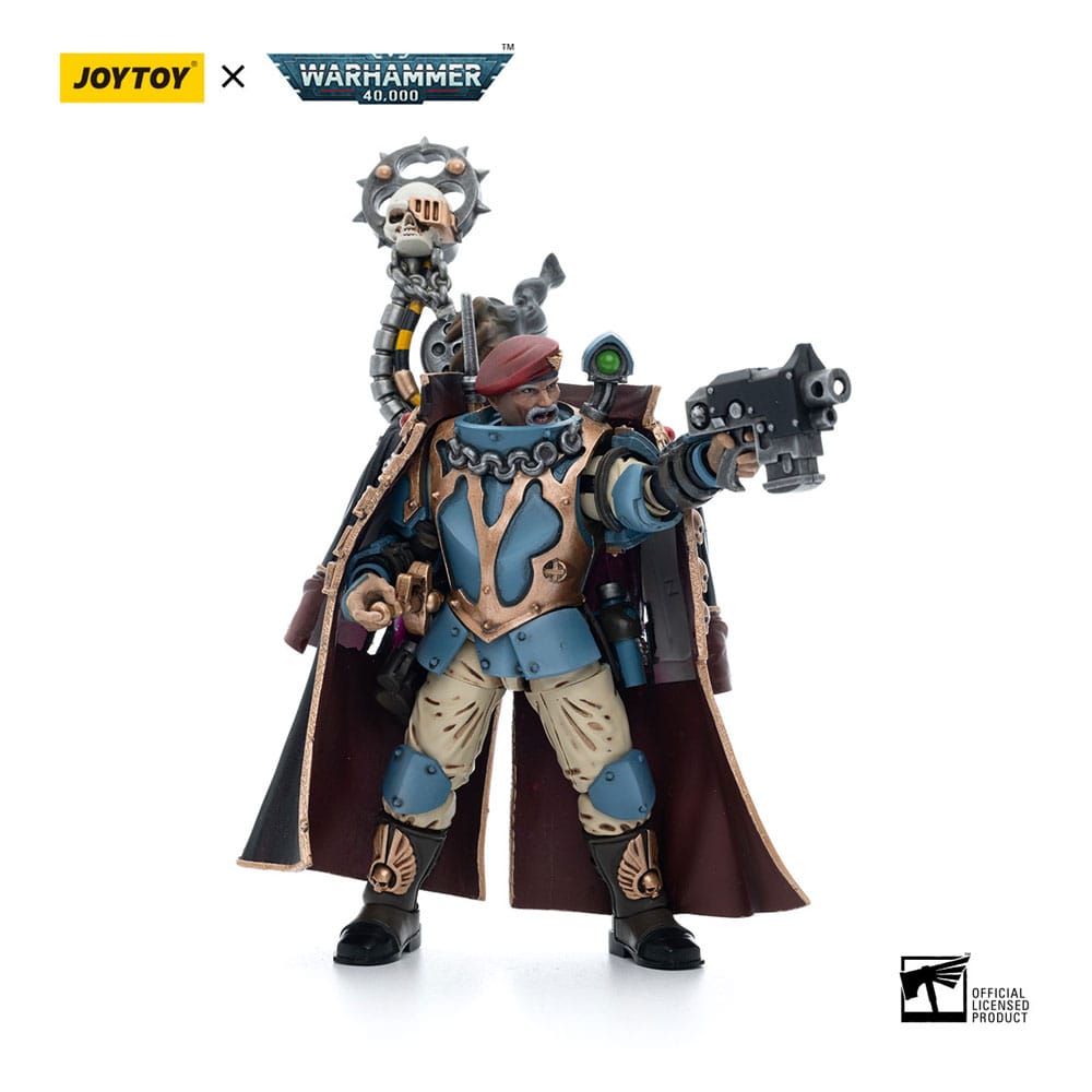 JoyToy Tempestor Prime 55th Kappic Eagles Warhammer 40K Astra Militarum Tempestus Scions 1/18 Scale Action Figure