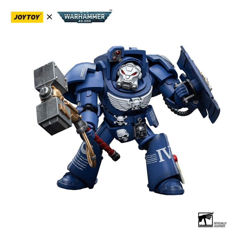 Warhammer 40K 1/18 Scale Ultramarines Terminators Brother Acastian, side angle