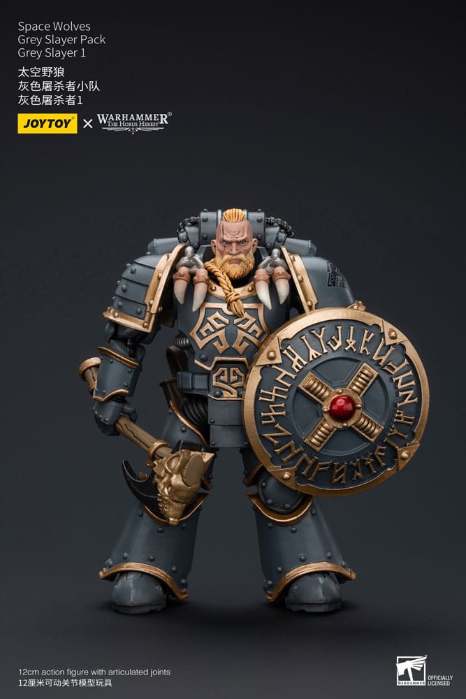 Warhammer Space Wolves Grey Slayer Pack Grey Slayer One The Horus Heresy Action Figure 12 cm