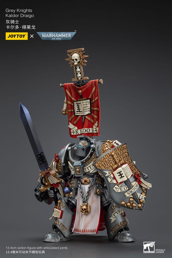 Warhammer 40k Grey Knights Kaldor Draigo Action Figure 14 cm