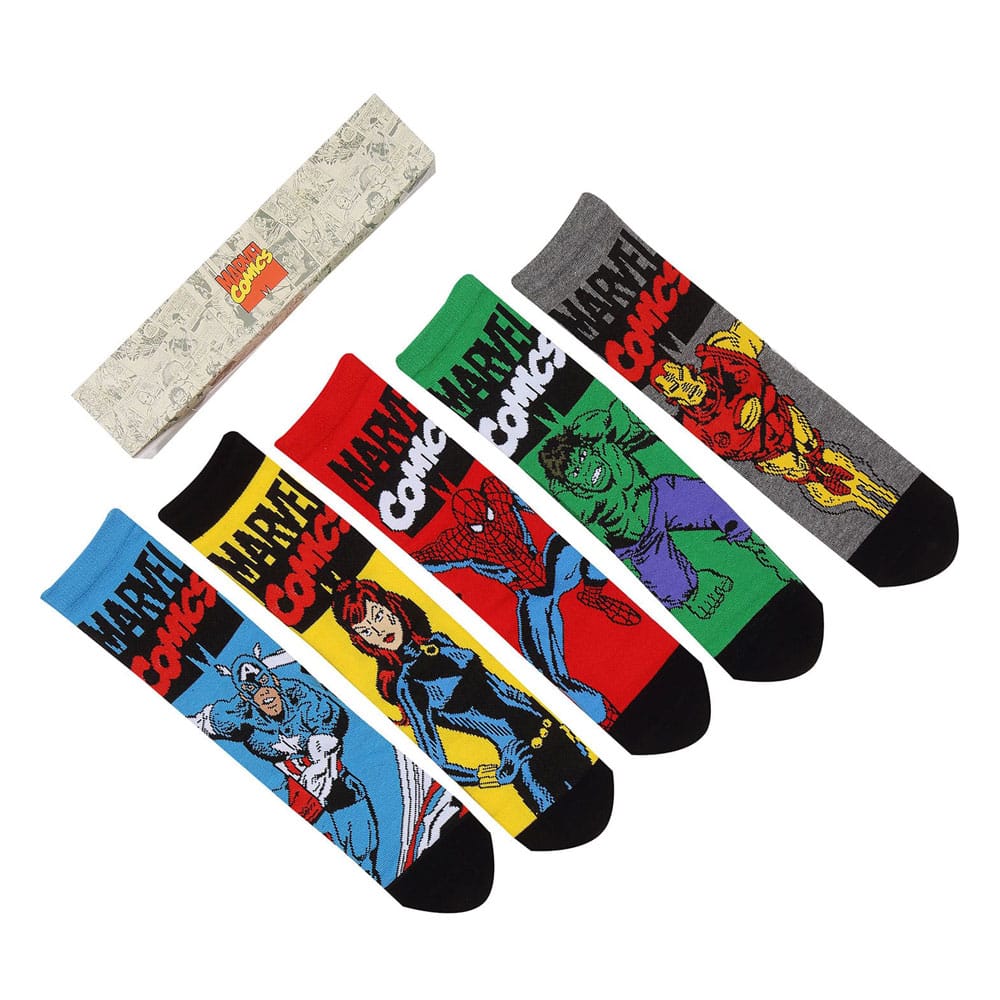 Marvel Avengers Socks Five Pack Size S M