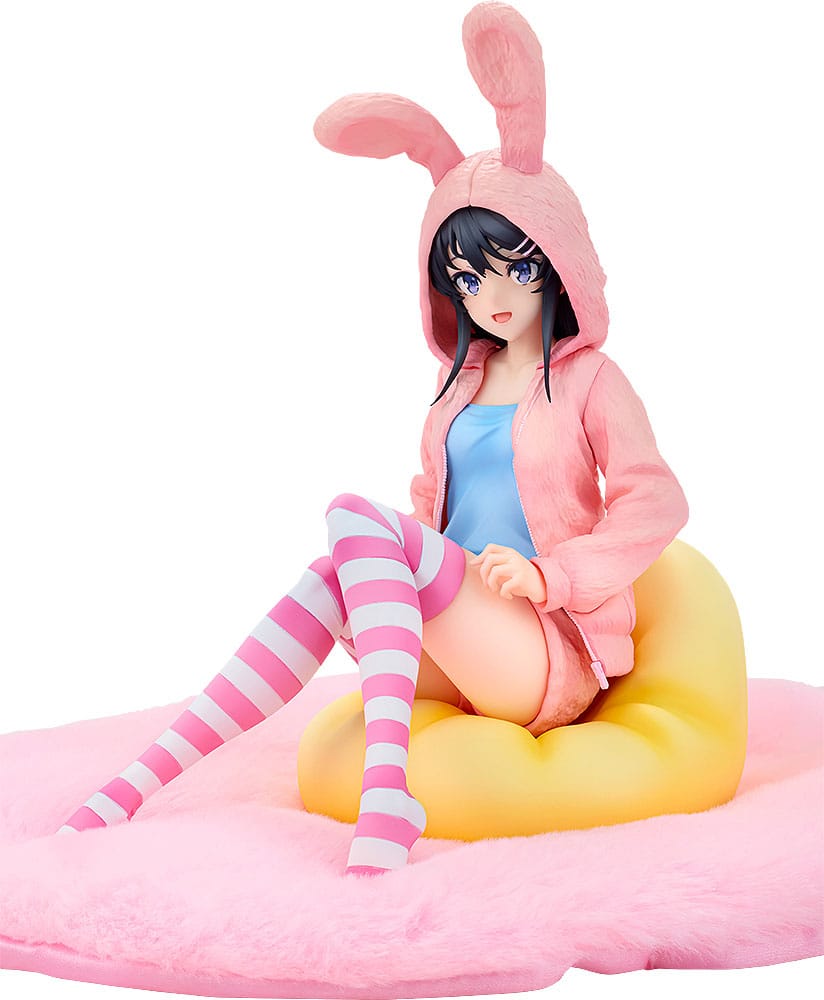 Rascal Does Not Dream of a Knapsack Kid Mai Sakurajima Hoodie Rabbit Ears Ver 18 cm Scale Figure