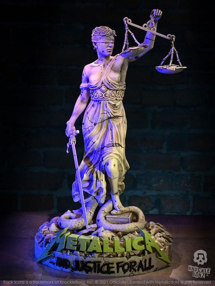 KnuckleBonz Rock Iconz On Tour Metallica Lady Justice Limited Edition Collectible Statue