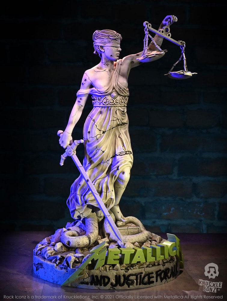 KnuckleBonz Rock Iconz On Tour Metallica Lady Justice Limited Edition Collectible Statue
