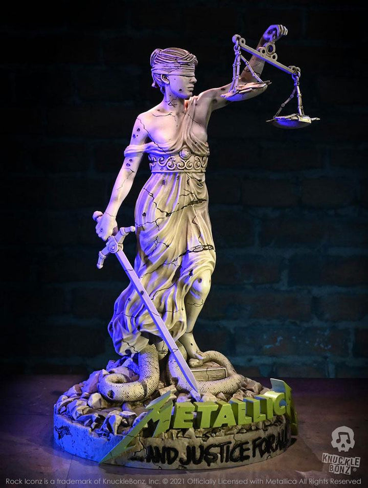 KnuckleBonz Rock Iconz On Tour Metallica Lady Justice Limited Edition Collectible Statue